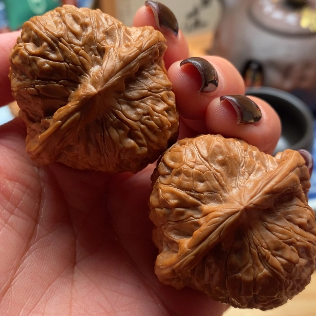 把件文玩核桃43尺全品南瓜墩