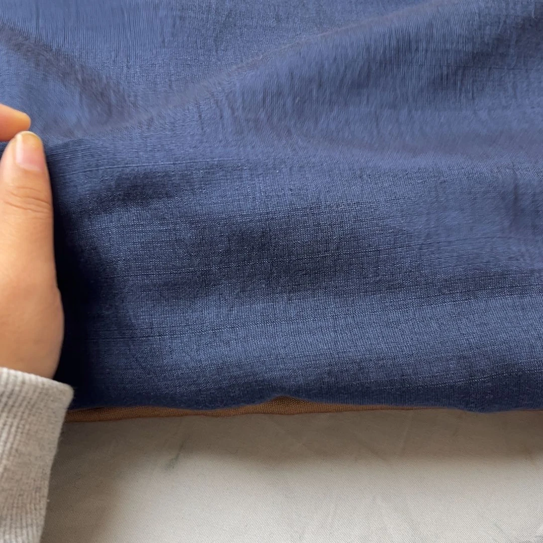 藏蓝色天丝苎麻1.5米
