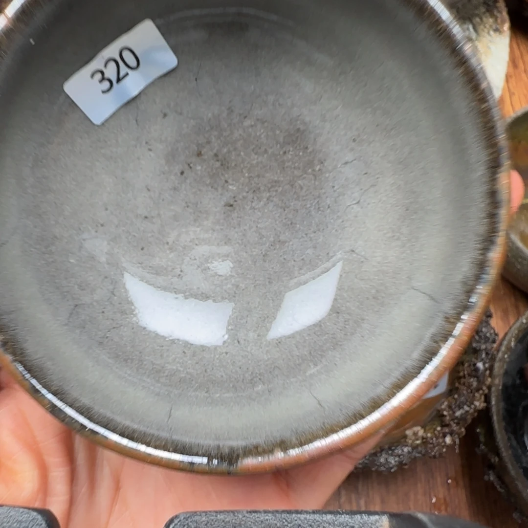 柴烧建盏茶盏茶杯320