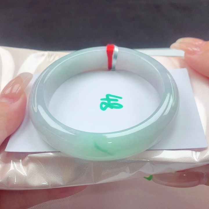 翡翠手镯未镶嵌天然缅甸翡翠A货手镯 48号
