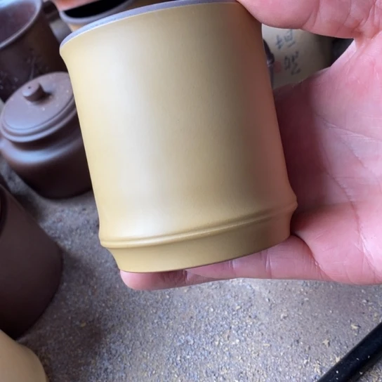 震***雷紫砂茶杯宜兴紫砂