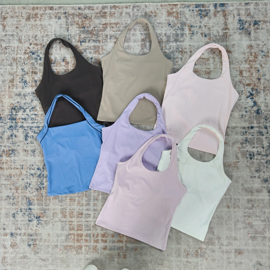 gls胸部双层瑜伽挂脖吊带no退换