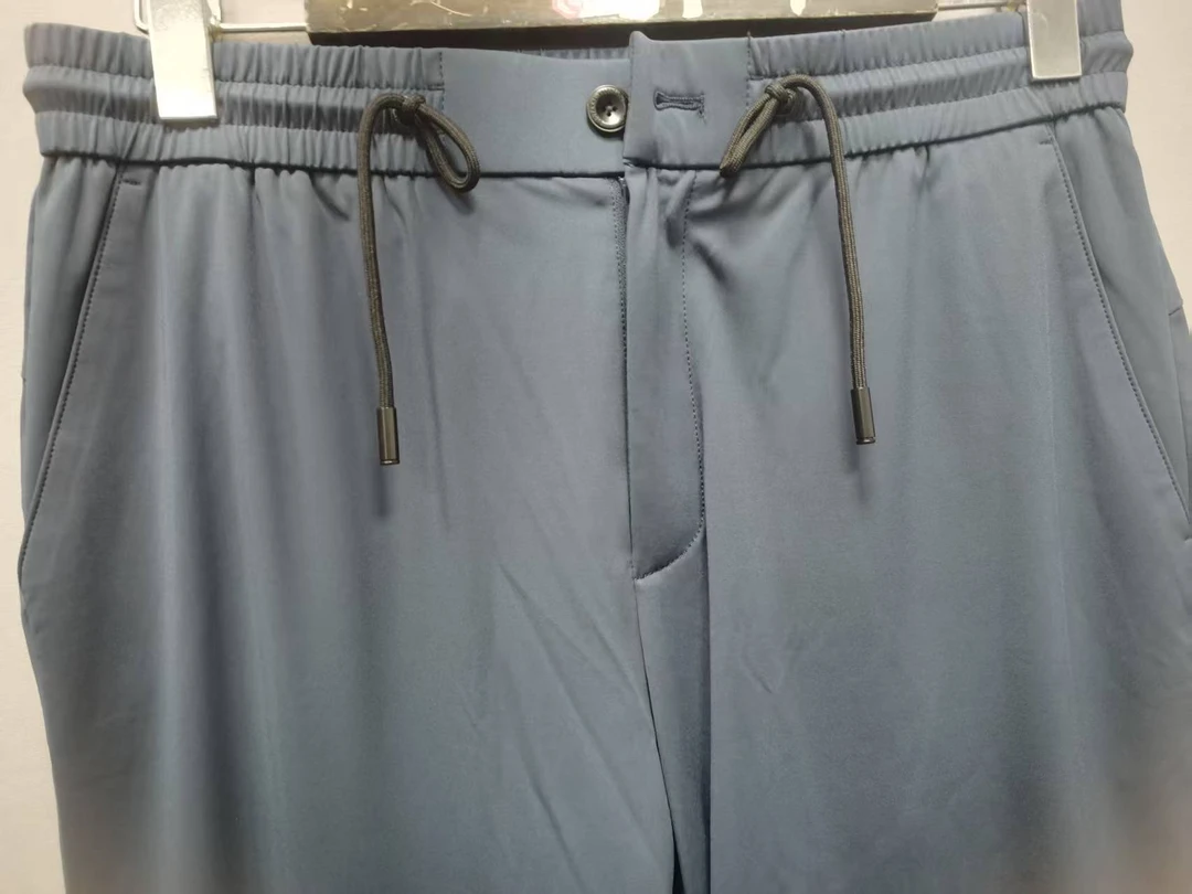 男士商务休闲直筒净版修身简约百搭休闲裤弹力