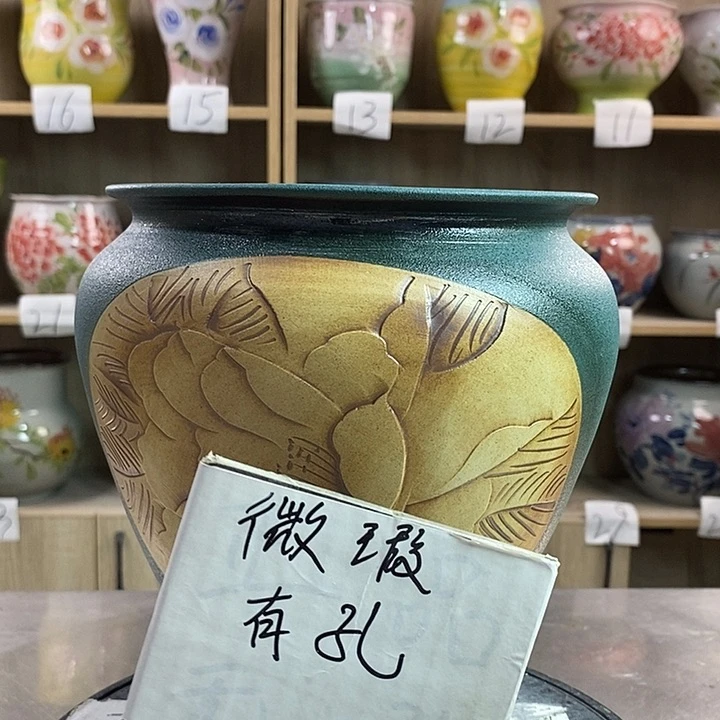 瓷片12xc景德镇陶瓷花盆