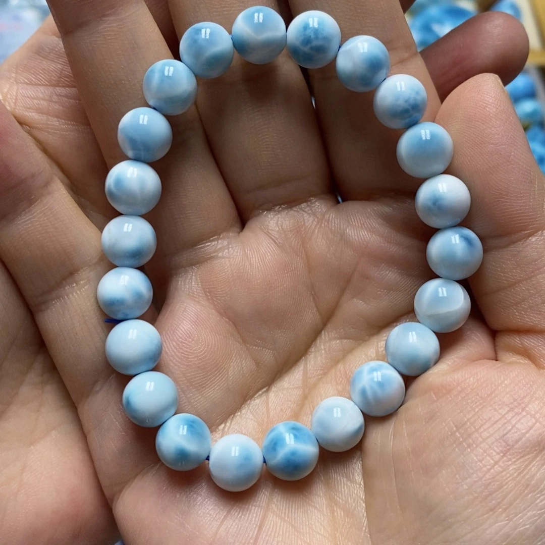 未镶嵌针钠钙石（海纹石）手串