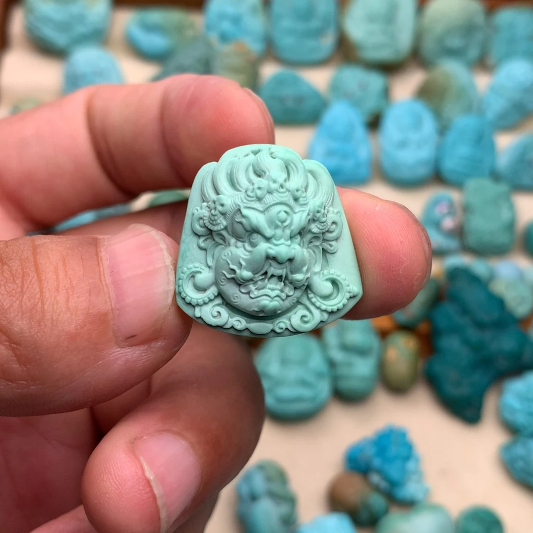 绿松石未镶嵌吊坠(不含链)_