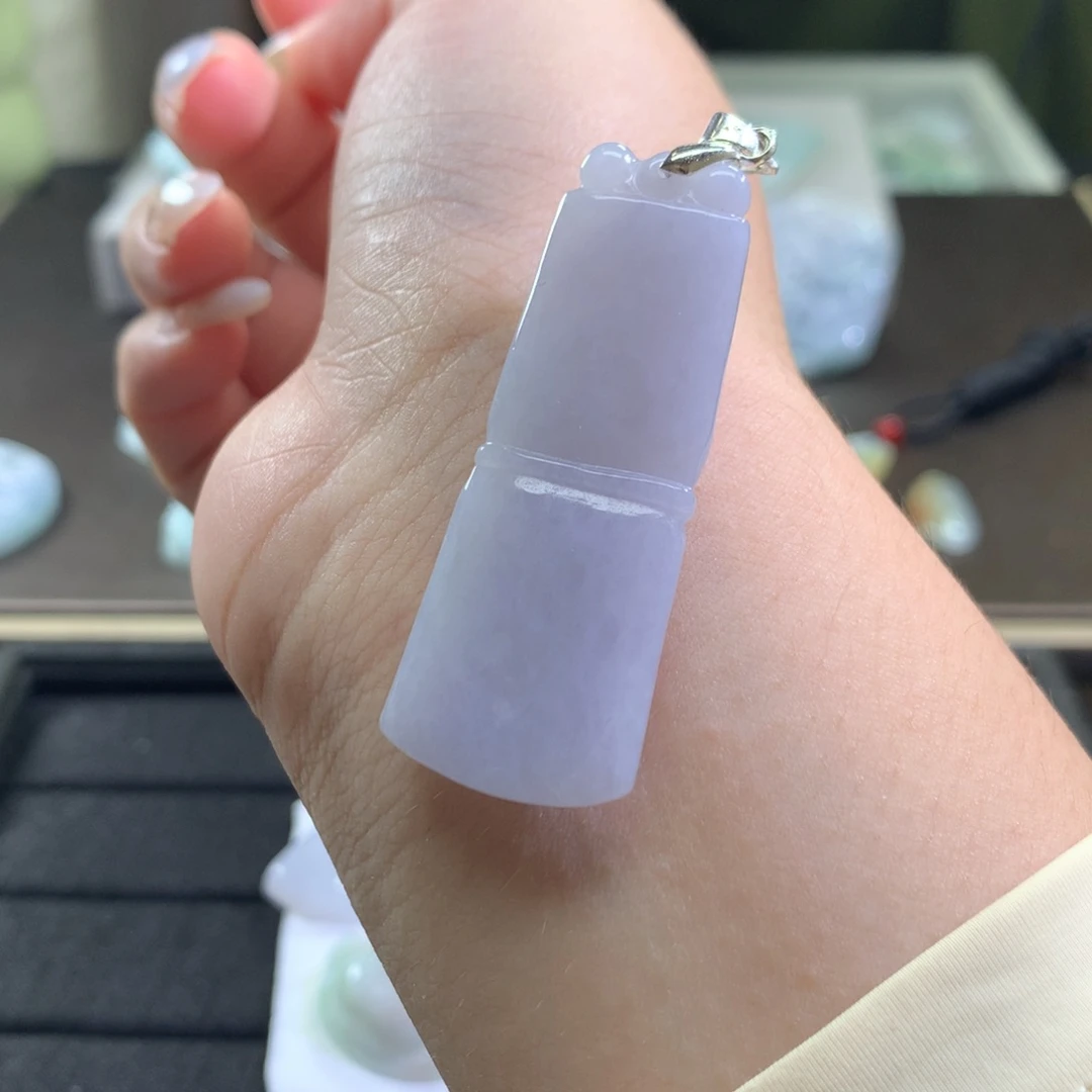 翡翠未镶嵌颈饰翡翠A货竹节