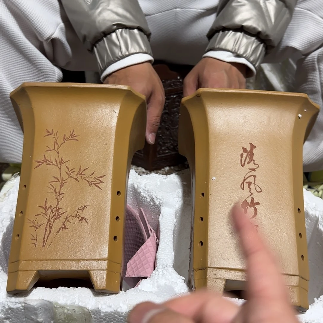 紫砂花盆口径为17高度22