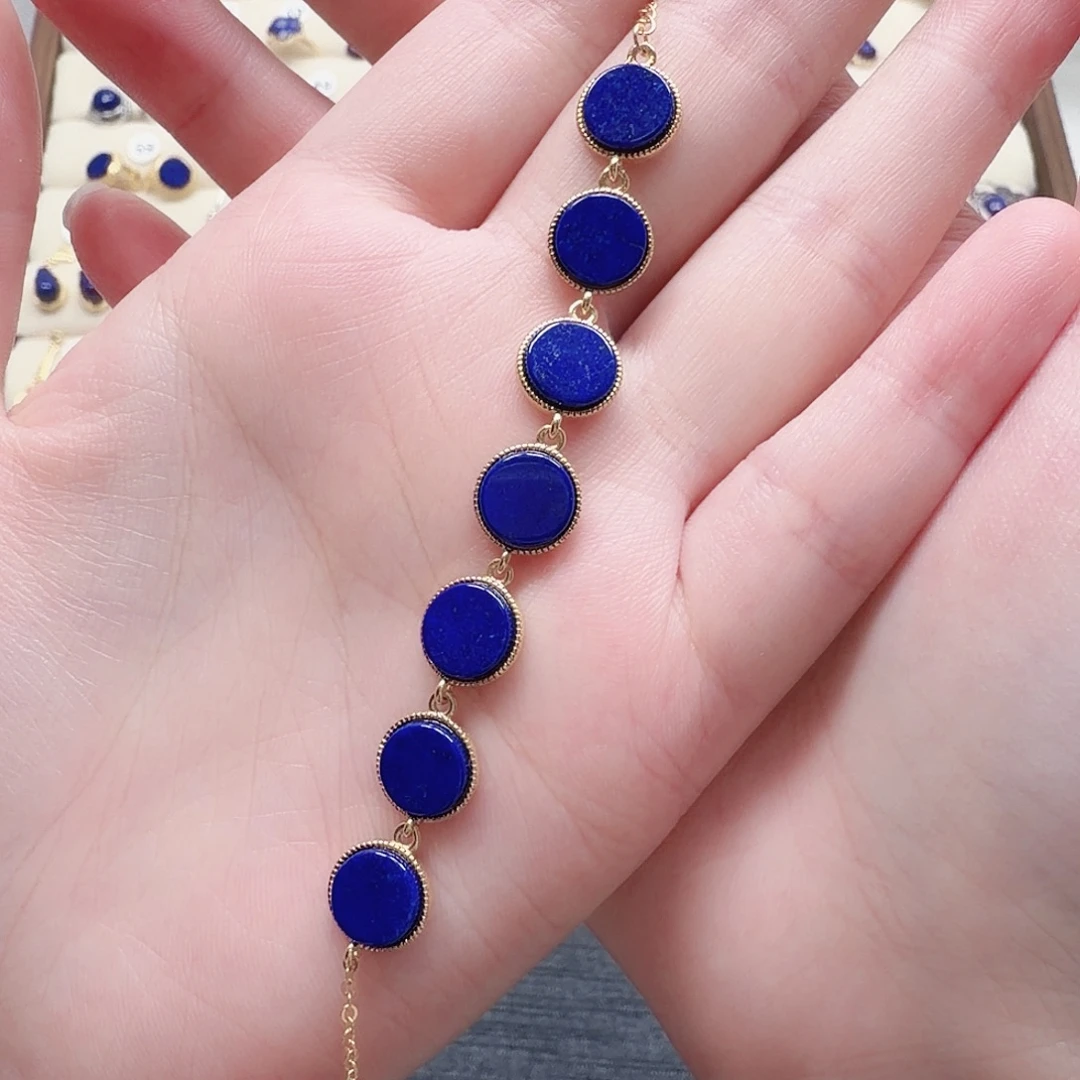 青金石未镶嵌手链96