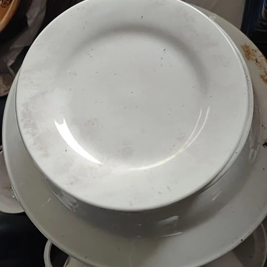 瓷发十个碟子口径16