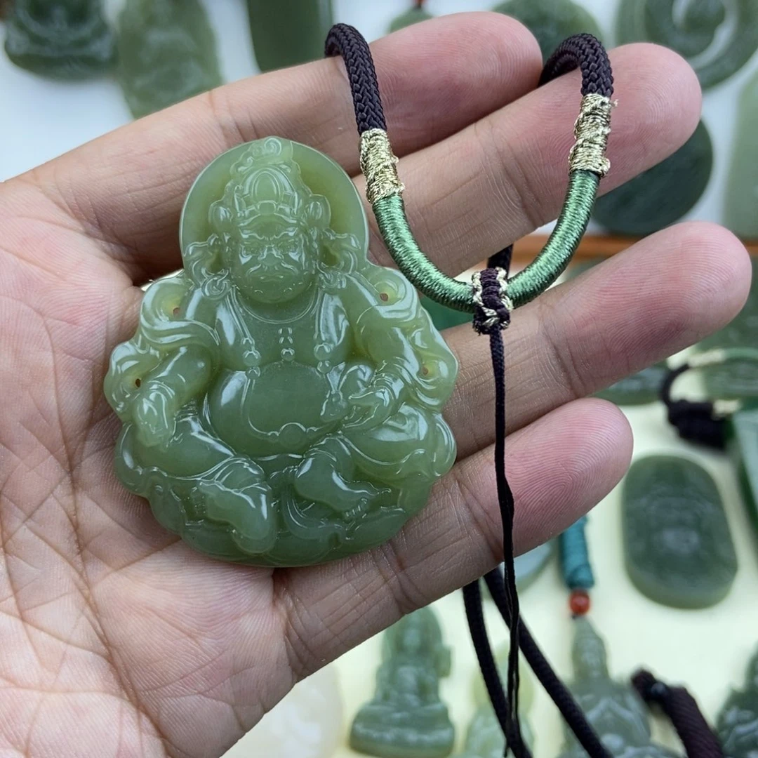 和田玉未镶嵌颈饰葫***公