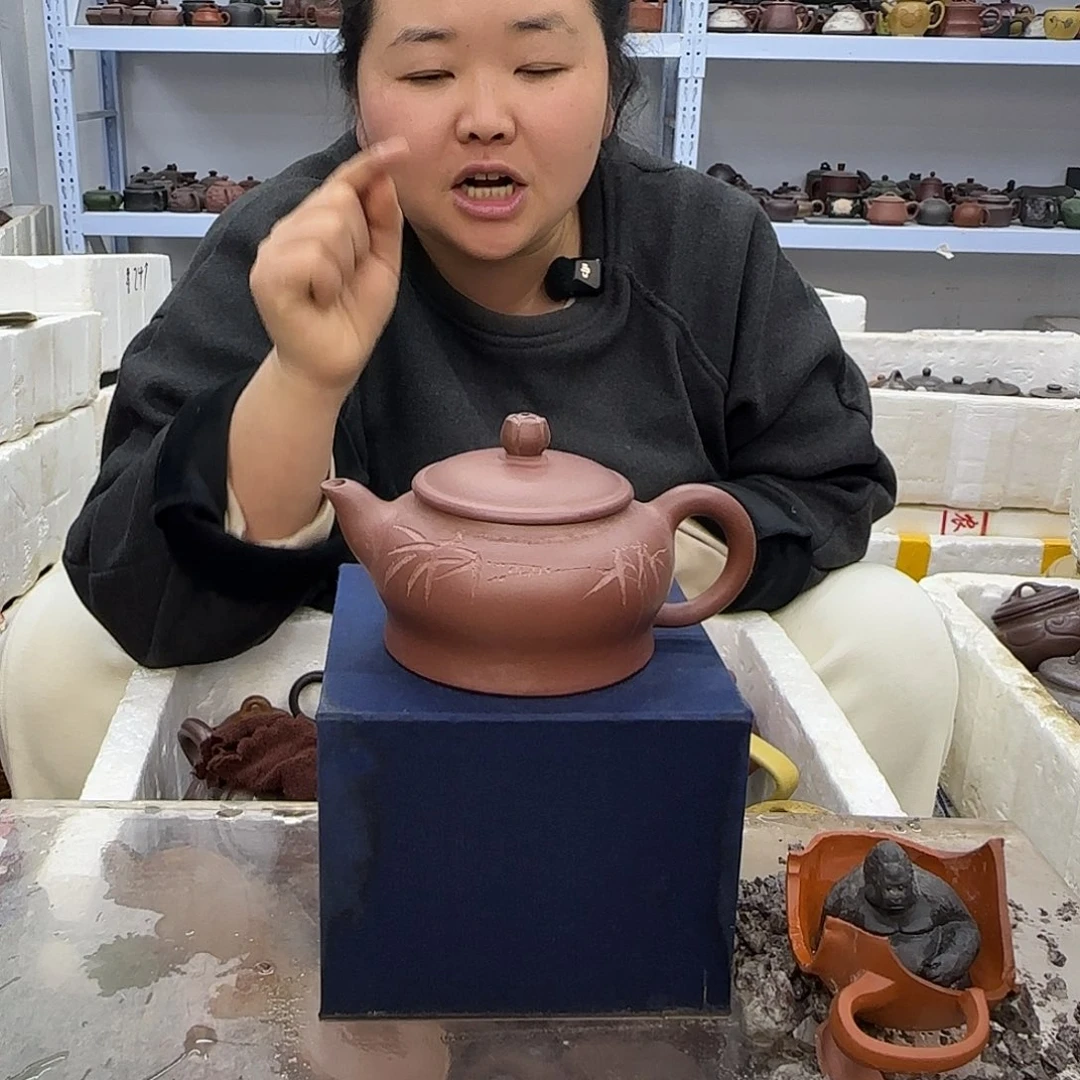 茶壶紫砂宜兴紫砂壶瑕疵处理