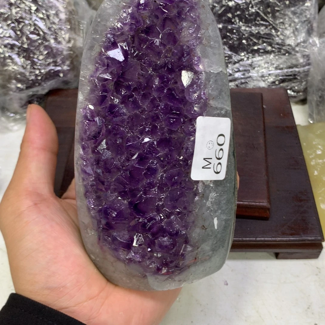紫晶摆件未镶嵌水晶