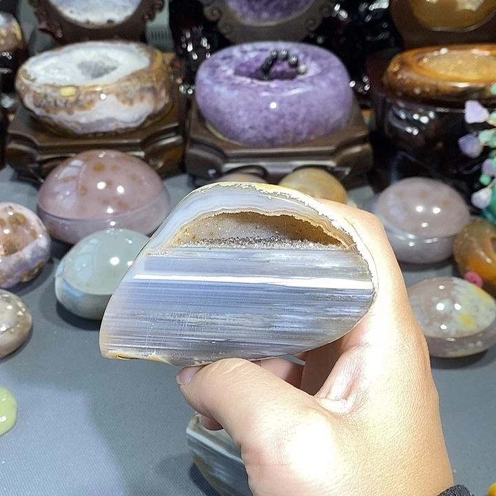 未镶嵌摆件紫晶聚宝盆