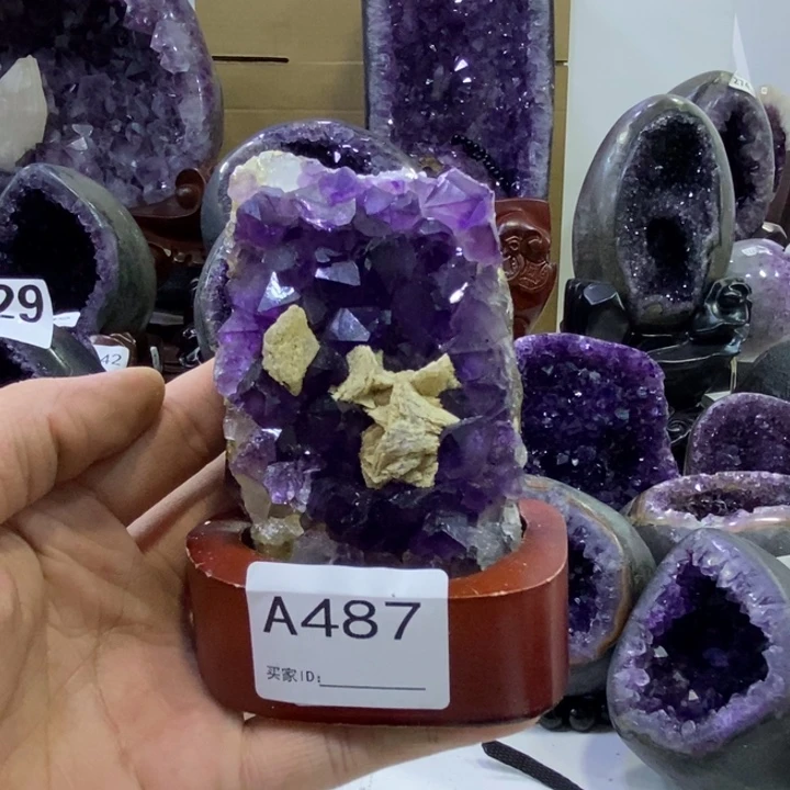 紫晶珠宝半成品未镶嵌487