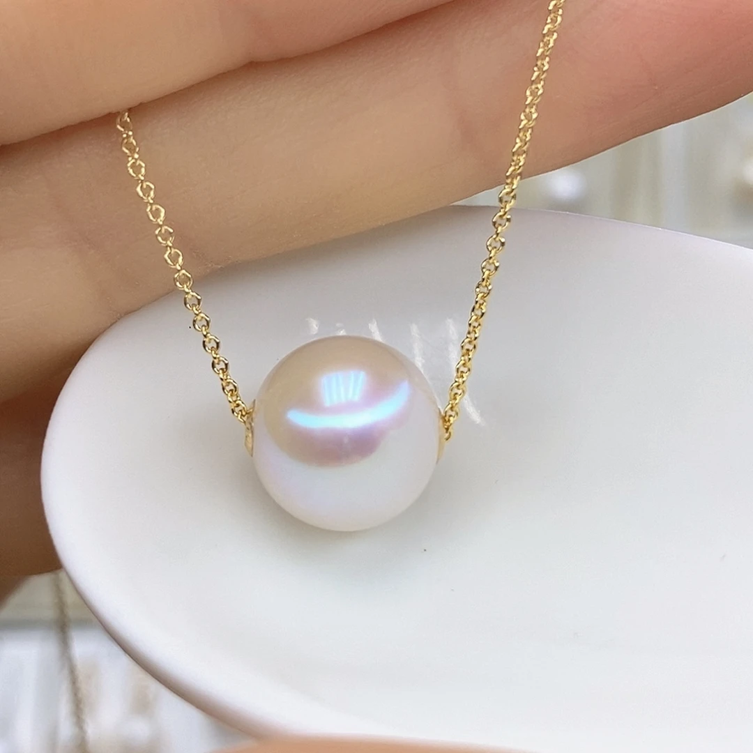 吊坠(赠链)淡水珍珠18K金镶嵌