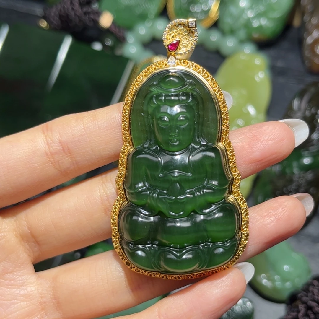 和田玉未镶嵌颈饰