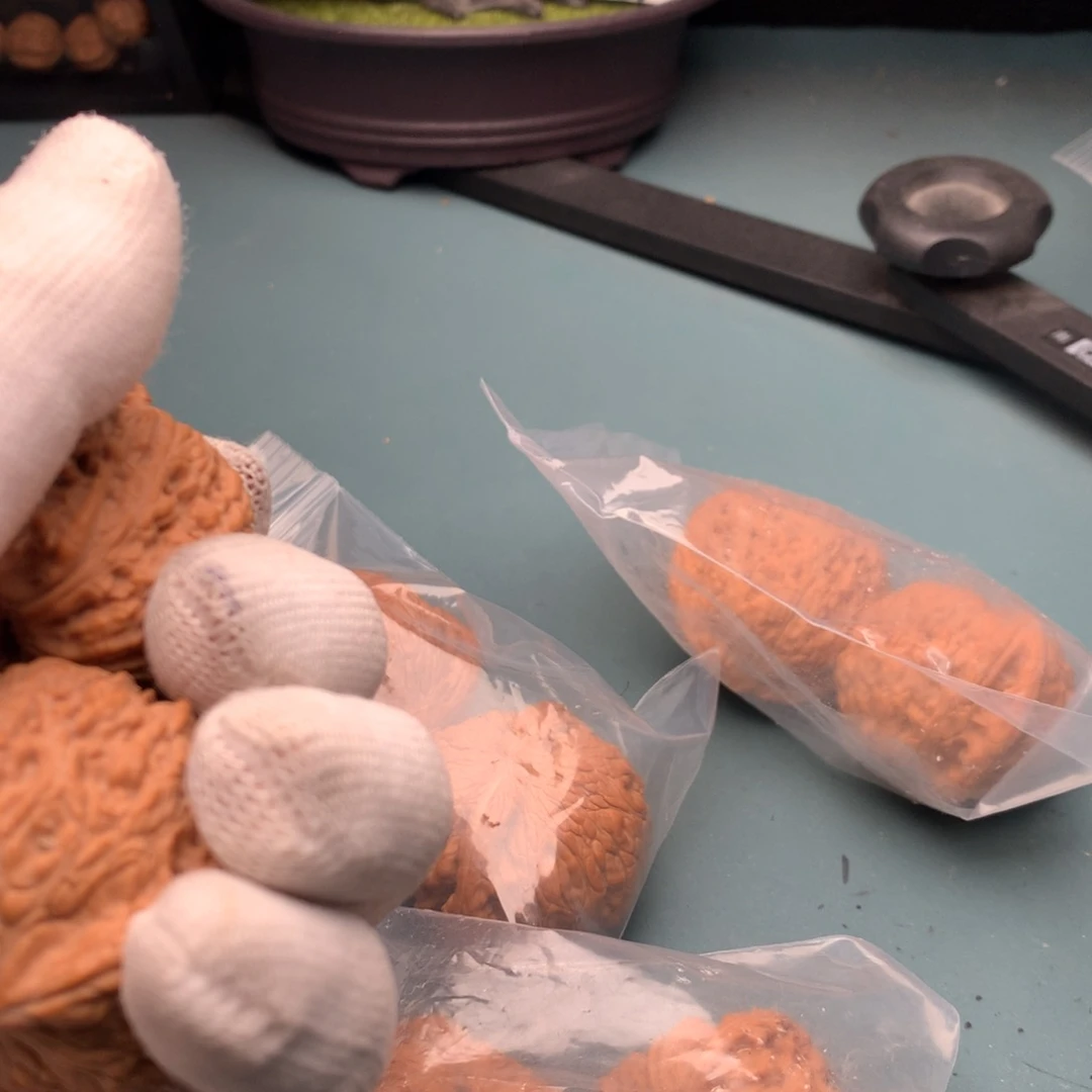 文玩核桃把件全品绣球4041