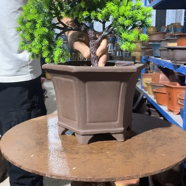 25素面六方花盆花盆花盆