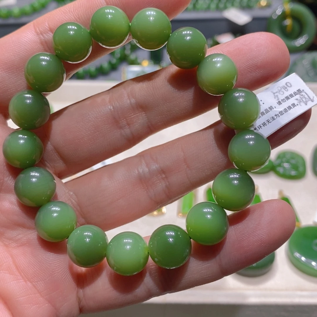 未镶嵌手链和田玉（碧玉）轩*月