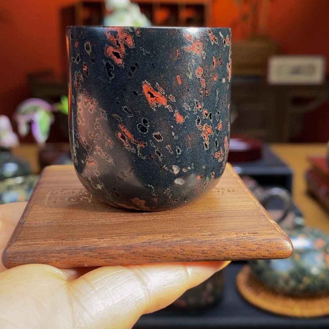 梅花玉精美梅花闻香杯