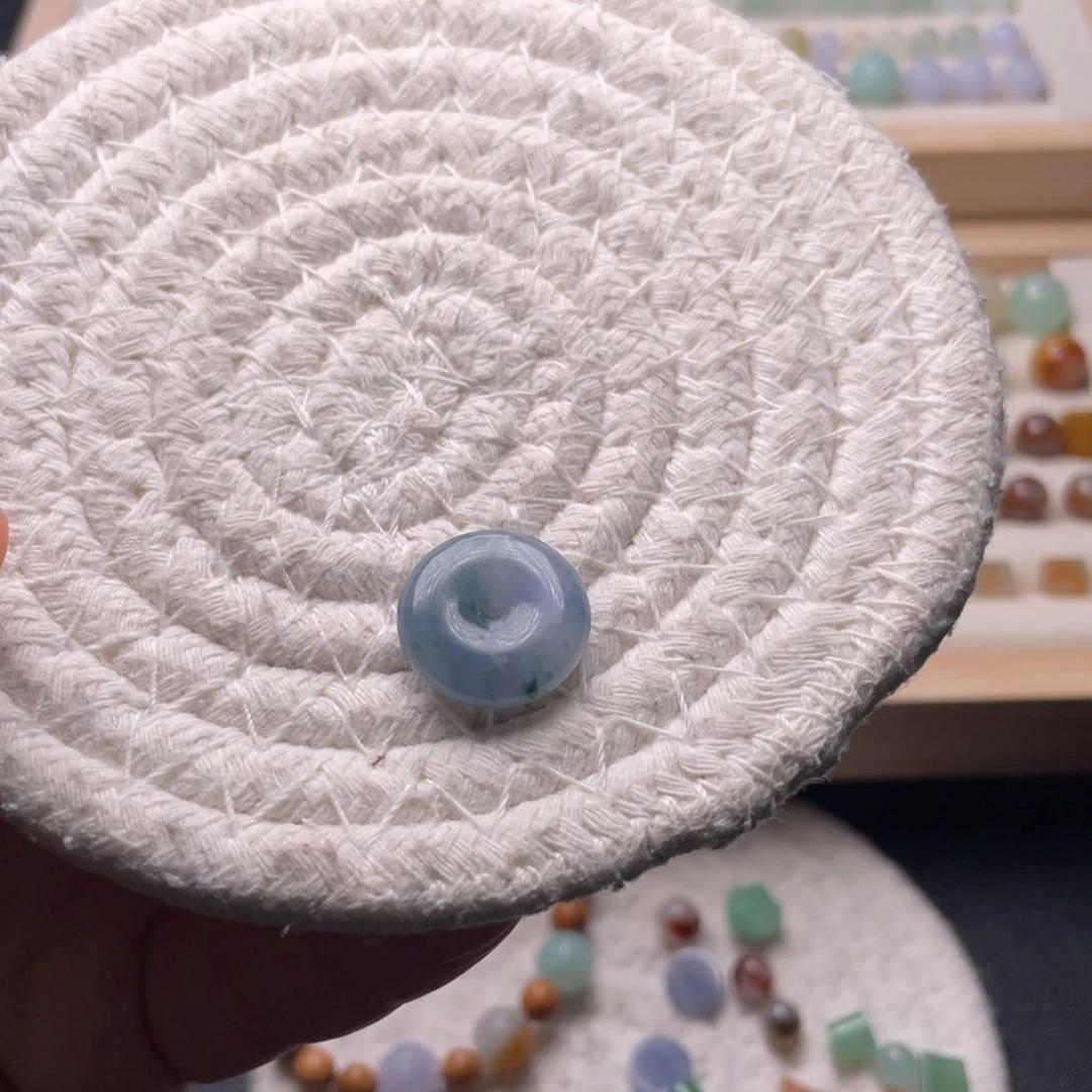 未镶嵌手链翡翠卡16卡4.3茄紫飘蓝花