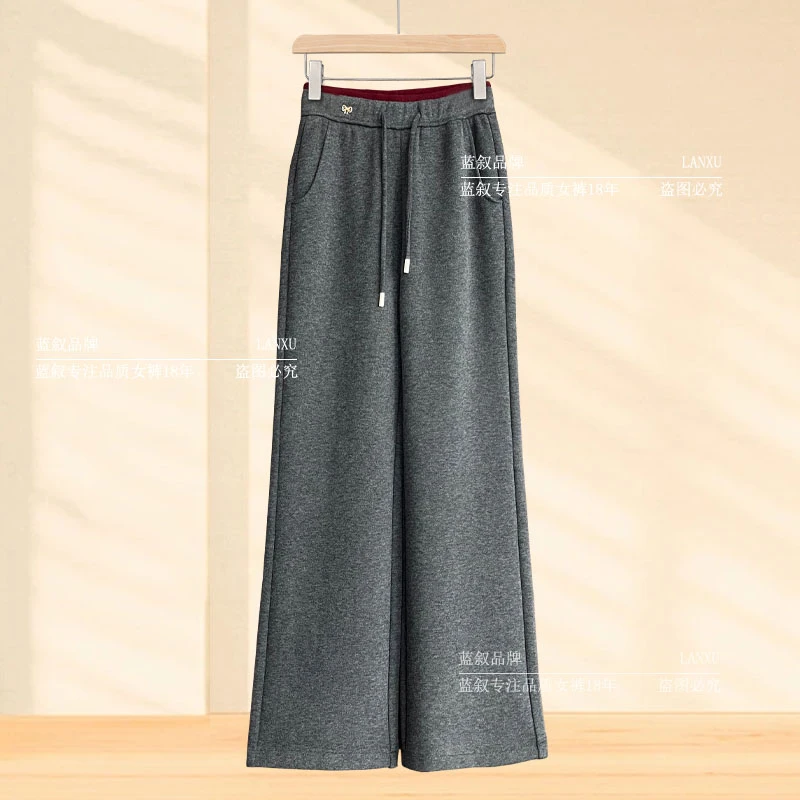 【蓝叙正品 双十二专享】6590时装周同款小筒A羊 绒女秋冬撞色筒喇