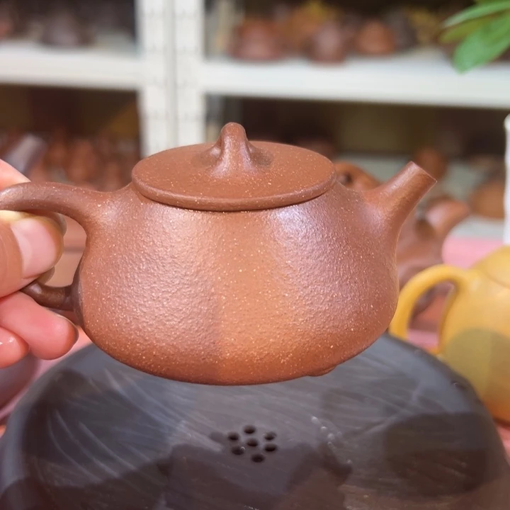 紫砂茶壶紫泥平盖150cc