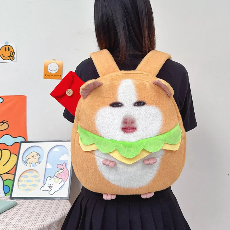 【红包来啦】可爱猪妞书包搞怪丑萌荷兰猪卡通包包背包学生双肩包