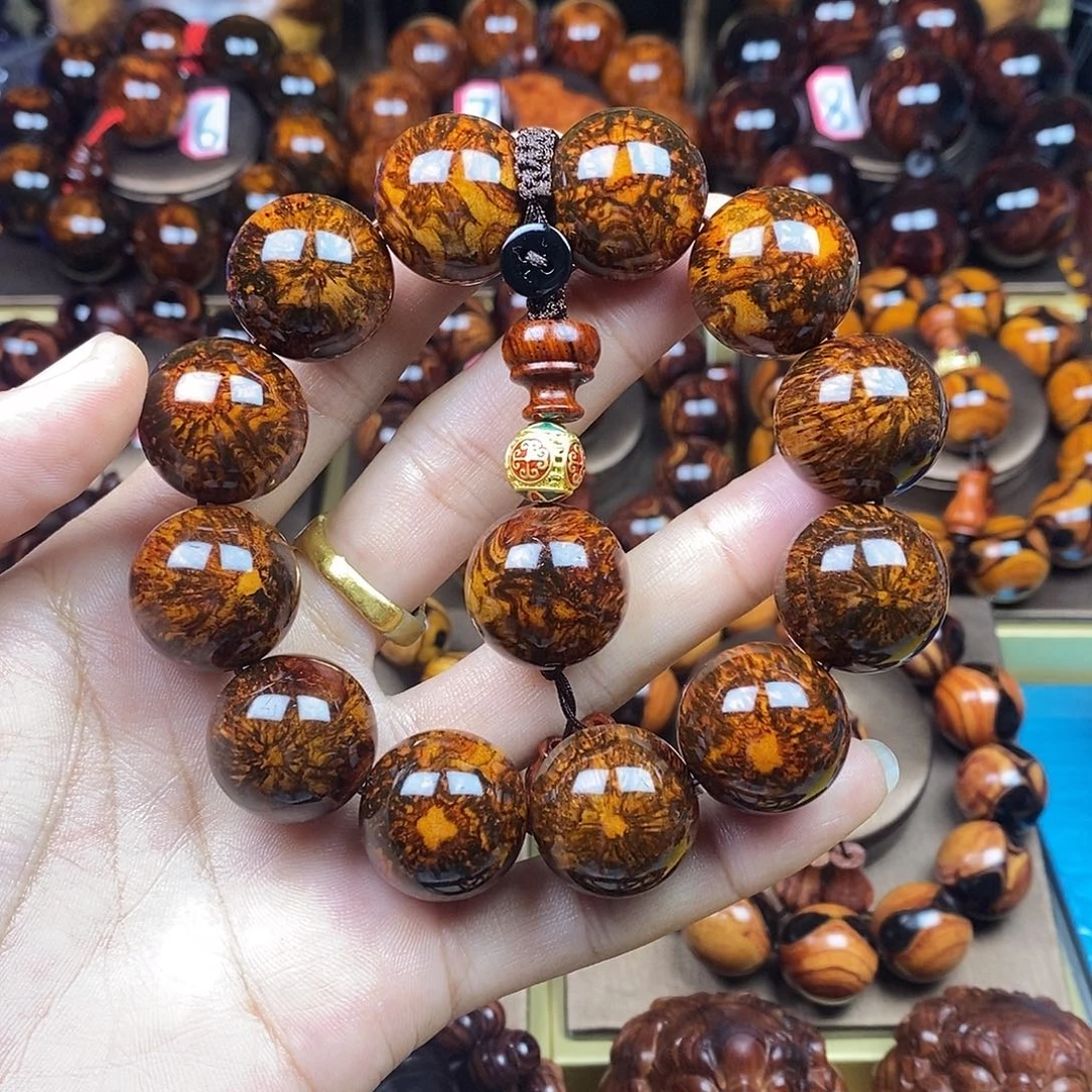 黄花梨/降香黄檀云*莱黄花梨黄花梨手串2.0