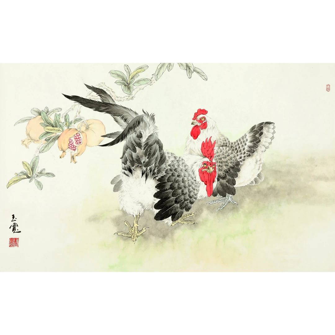 18202、刘玉宽 大吉石榴 【宣德182拍卖】