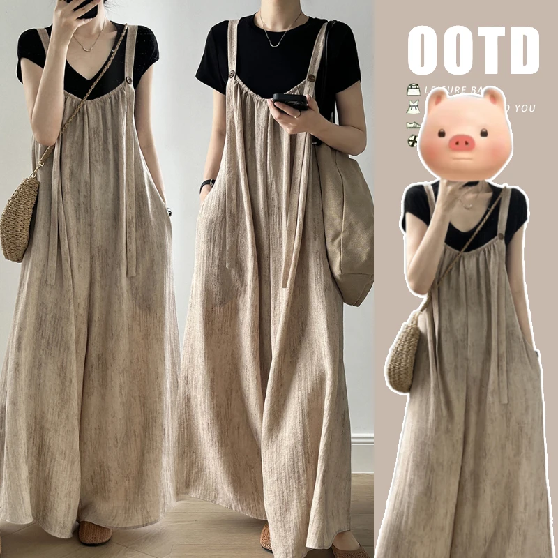 孕妇连体裤夏季新款爆款时尚气质穿搭韩版打底上衣休闲孕妇背带裤