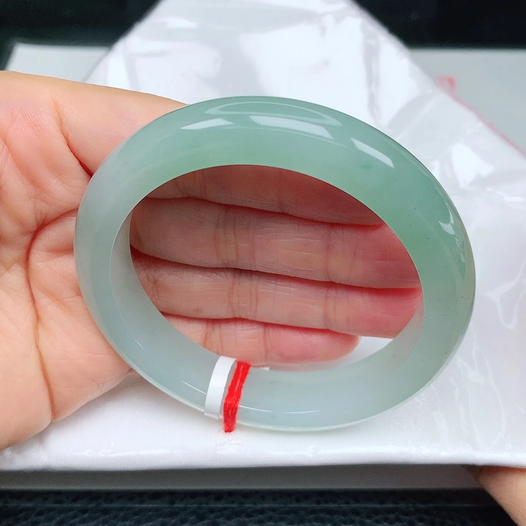 未镶嵌手镯翡翠湖水绿25