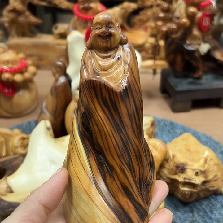 柏木太行崖柏手把摆件