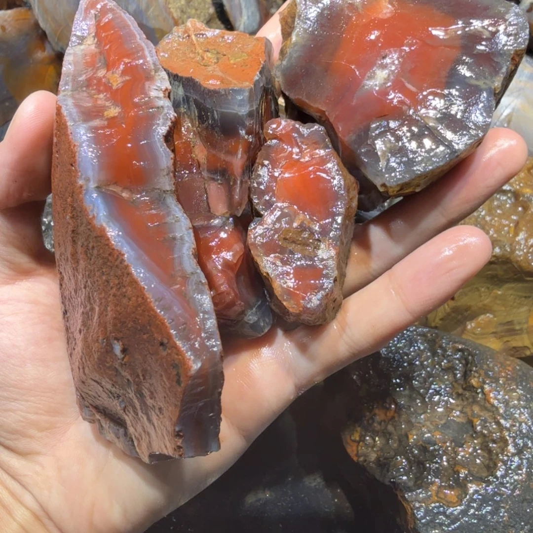 未镶嵌玛瑙/玉髓珠宝半成品