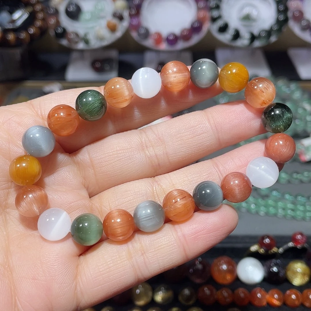 水晶未镶嵌手链兔毛手串