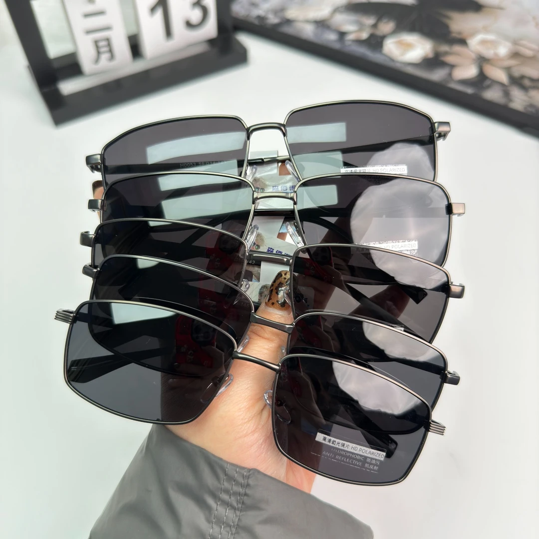 新款男士不锈钢偏光太阳镜