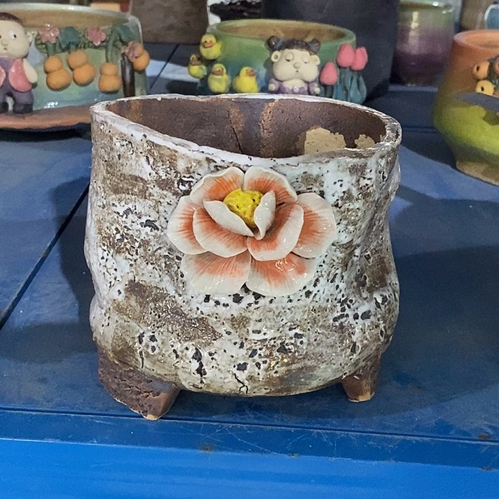 微瑕4 号陶然花器手工花盆