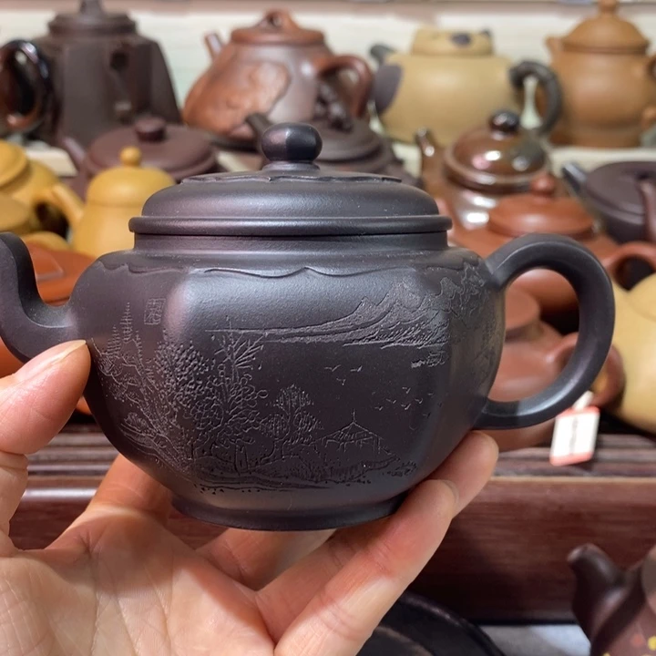 茶壶紫砂微瑕处理一把