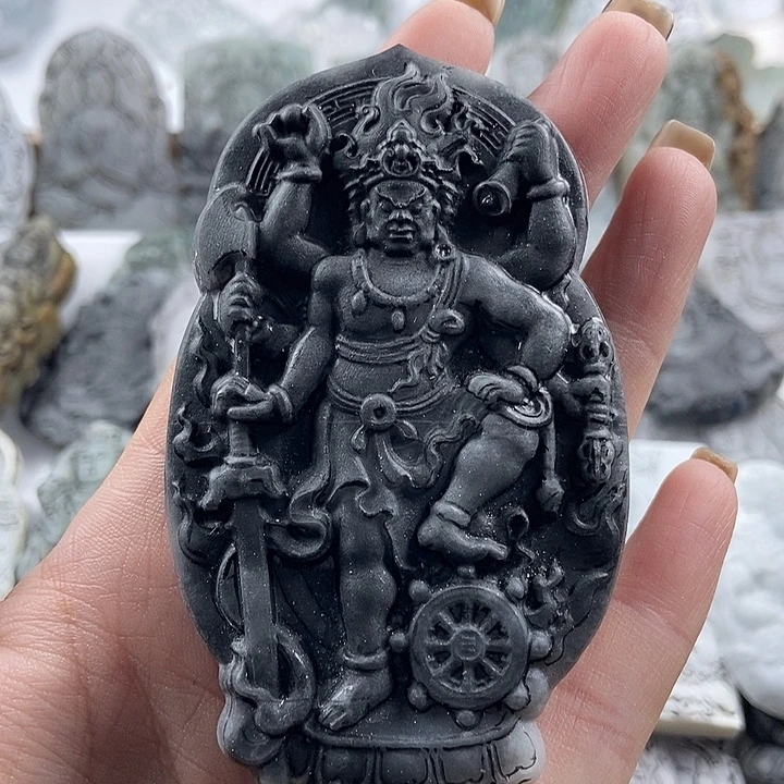 苍***海定制翡翠未镶嵌吊坠