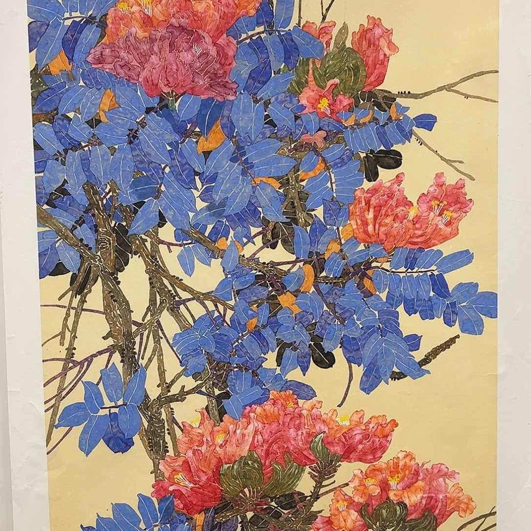 国画崔田对原作溯源带证件合影视频