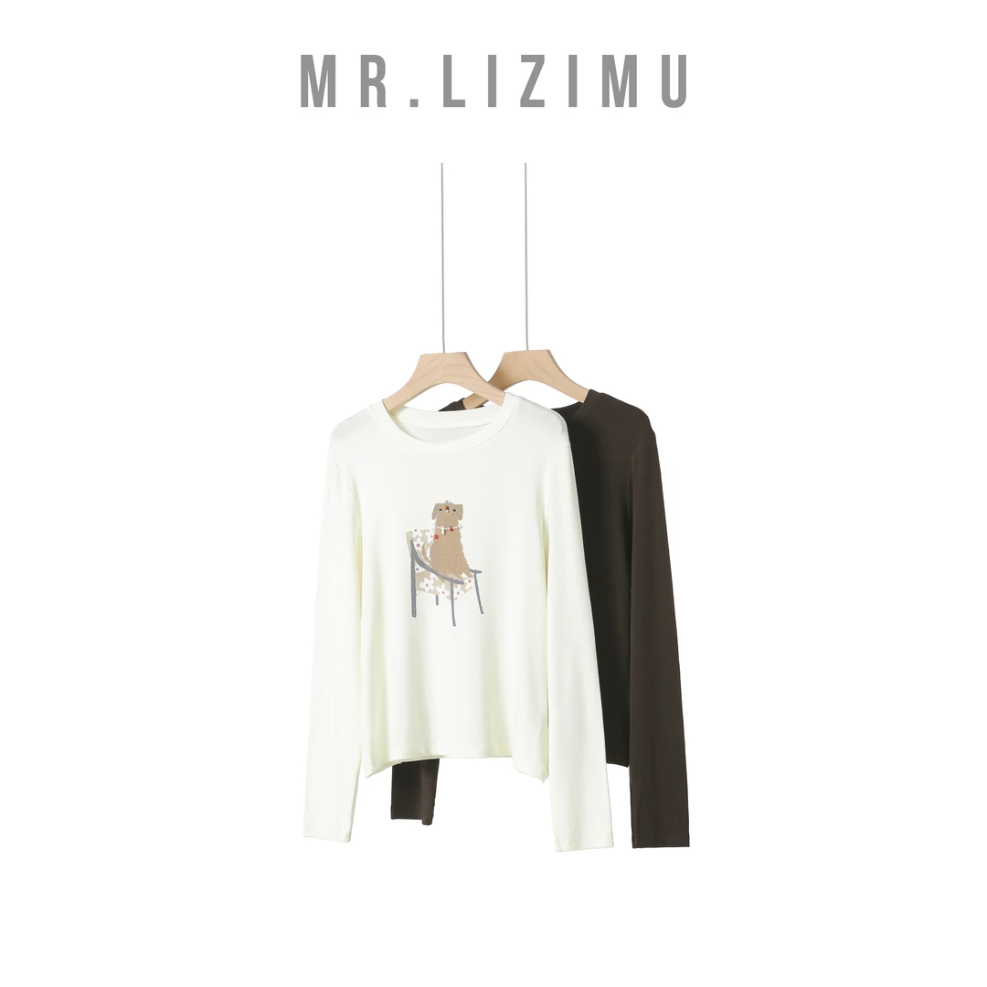 李子木先生打底衫女款爆款2025新款时尚洋气休闲服独特漂亮小衫