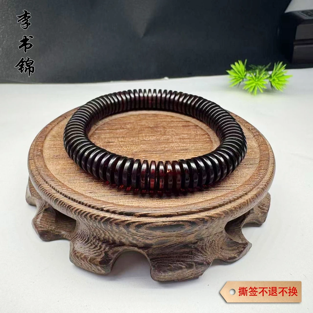 李书锦保真天然琥珀直切手镯 A008 【拍一发一】多样性发货