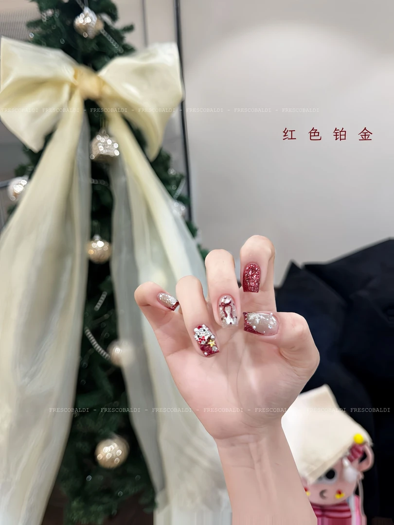 小颖美甲花思蝶红色铂金胶（单色）5g罐装甲油胶