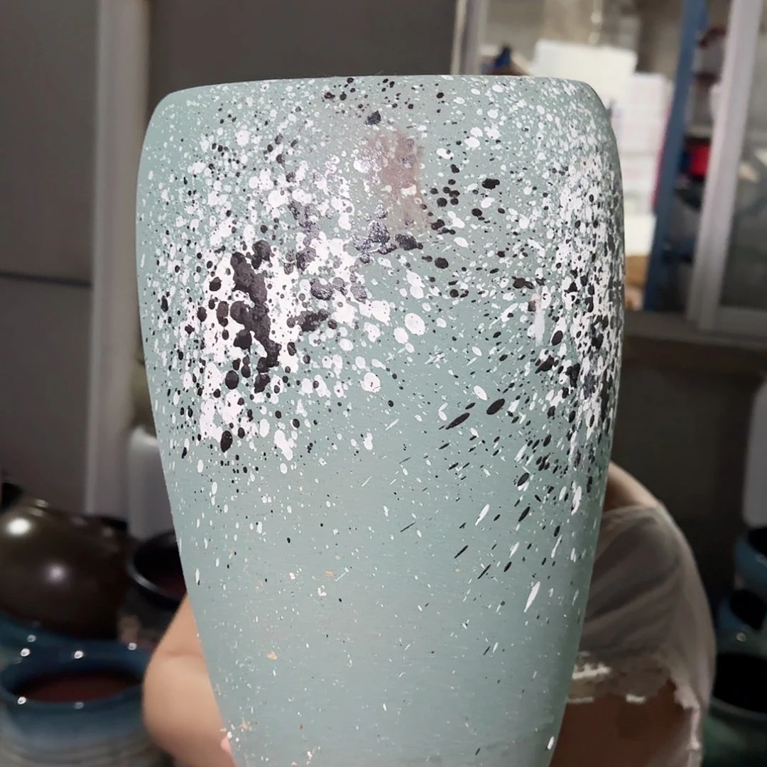 紫砂花盆高33口20
