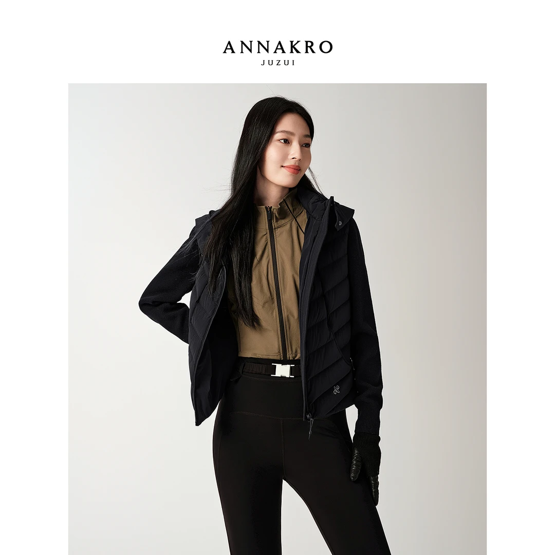 【轻暖】玖姿·安娜蔻防水抗静电短款鸭绒羽绒服女冬季新款KWFD03319