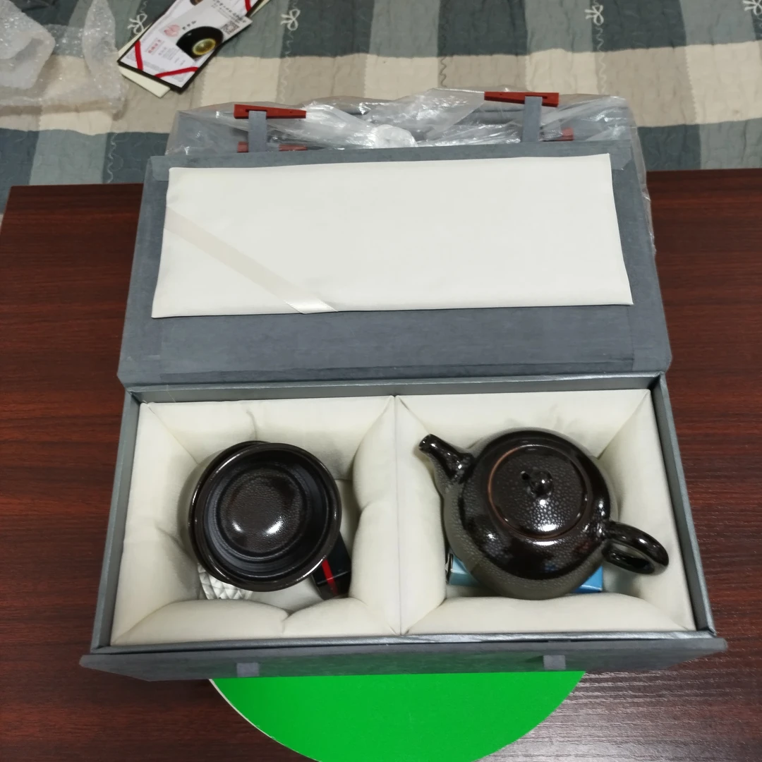 雨点釉茶具 一壶两杯 淄博文旅地域特色礼品 周祖毅雨点釉