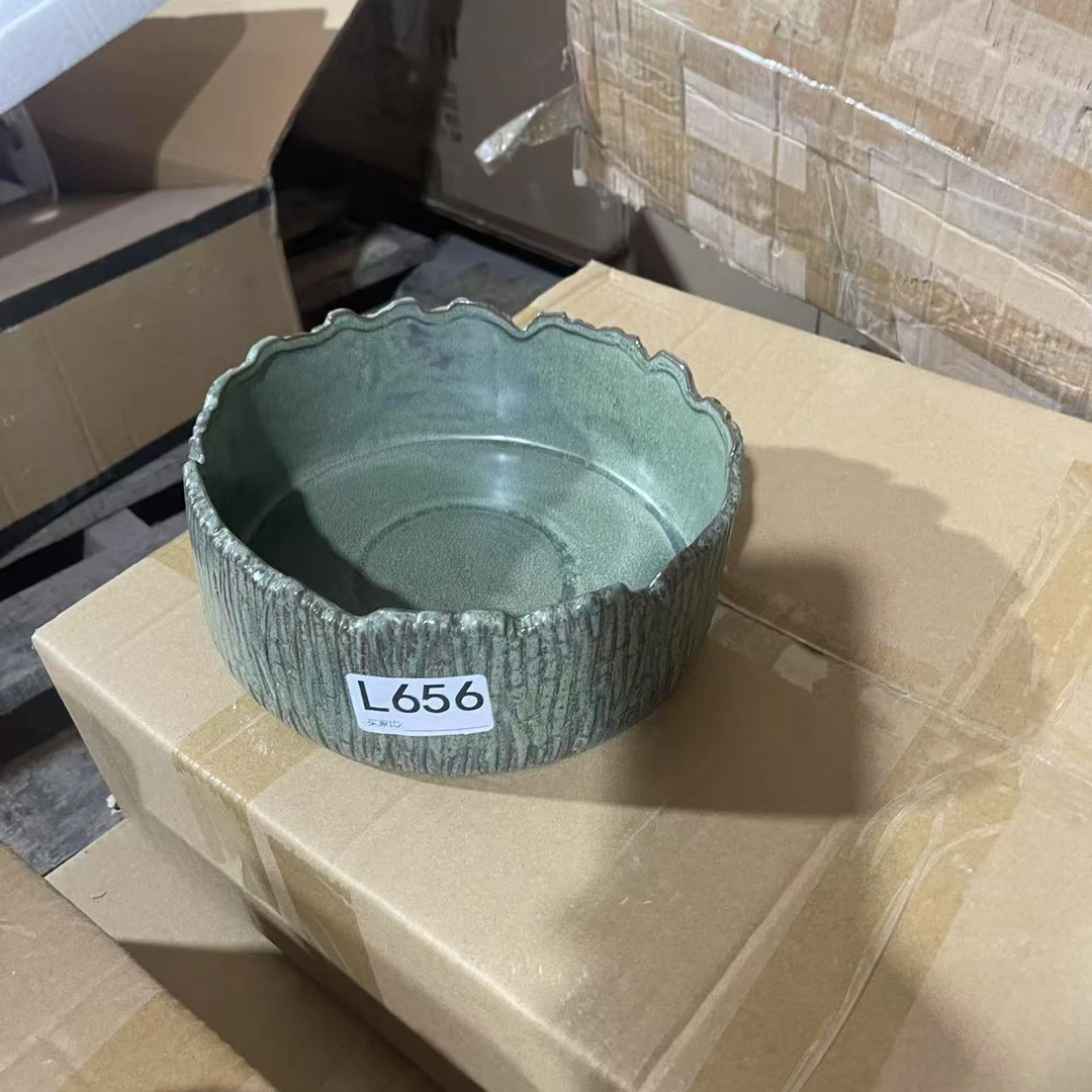 L656#花盆/绿植盘24CM直径（无孔）库存尾货（新三楼）