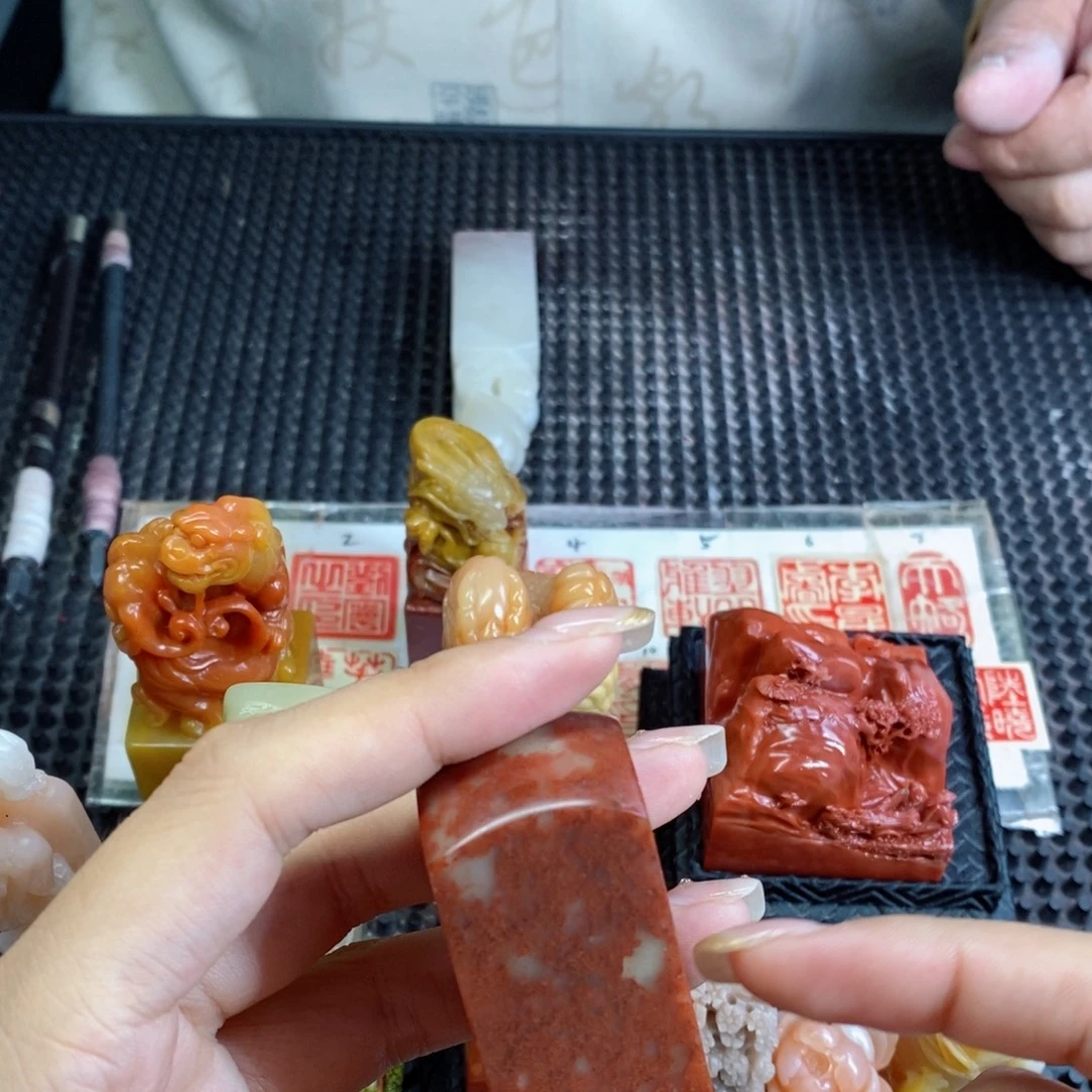 牛***！寿山石印石成品正章书法用品