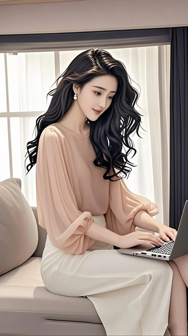 高级奶茶裸粉色显瘦遮肚上衣夏季女装法式洋气时尚通勤设计感小衫